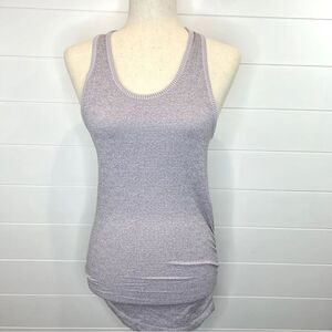 🌺3 FOR $20🌺 - Athleta Ruched Sides Heathered Lavender Racerback Tank Top XS